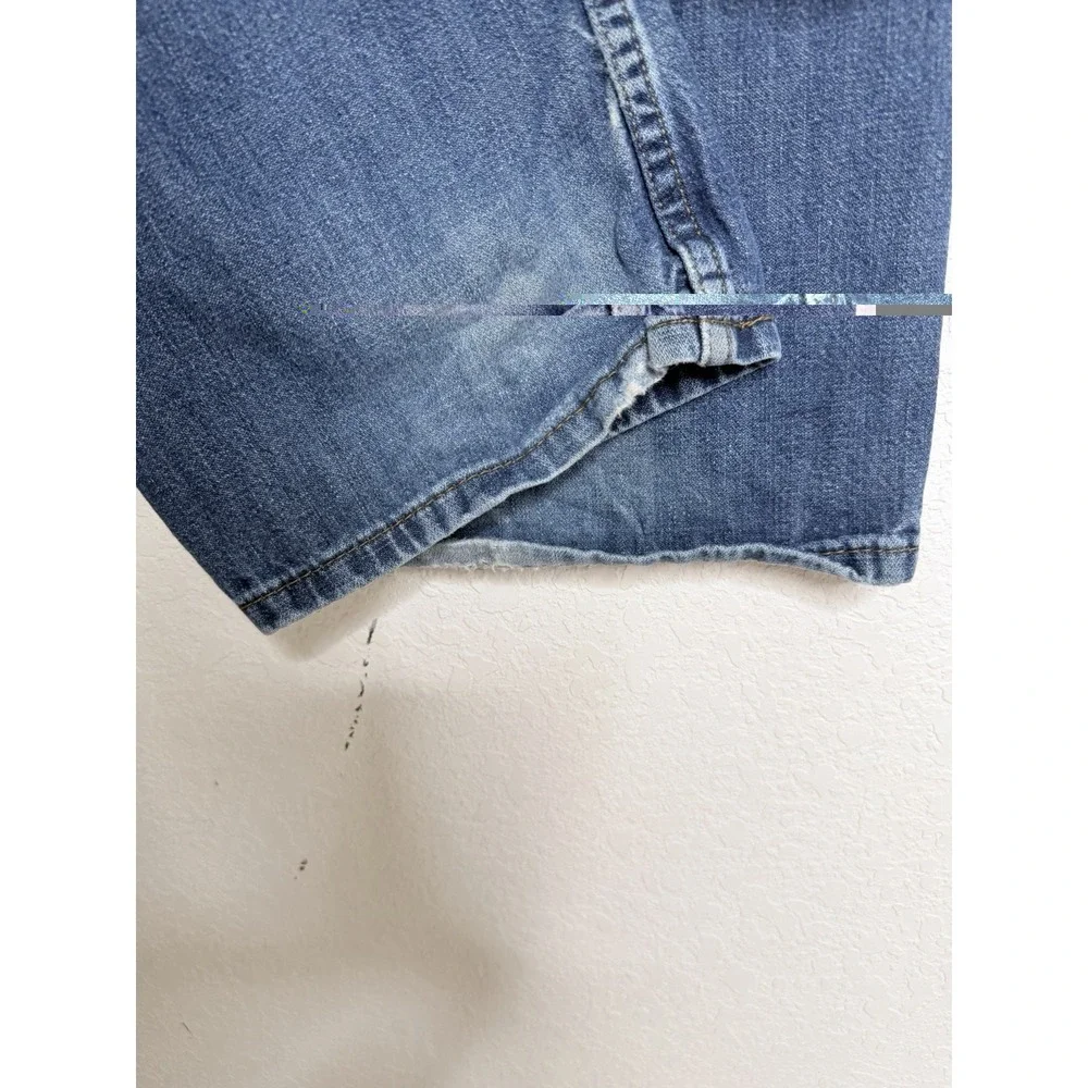 Levis 514 Jeans Mens 36x30 Blue Denim Straight Fit Medium Wash‎ Whiskered
